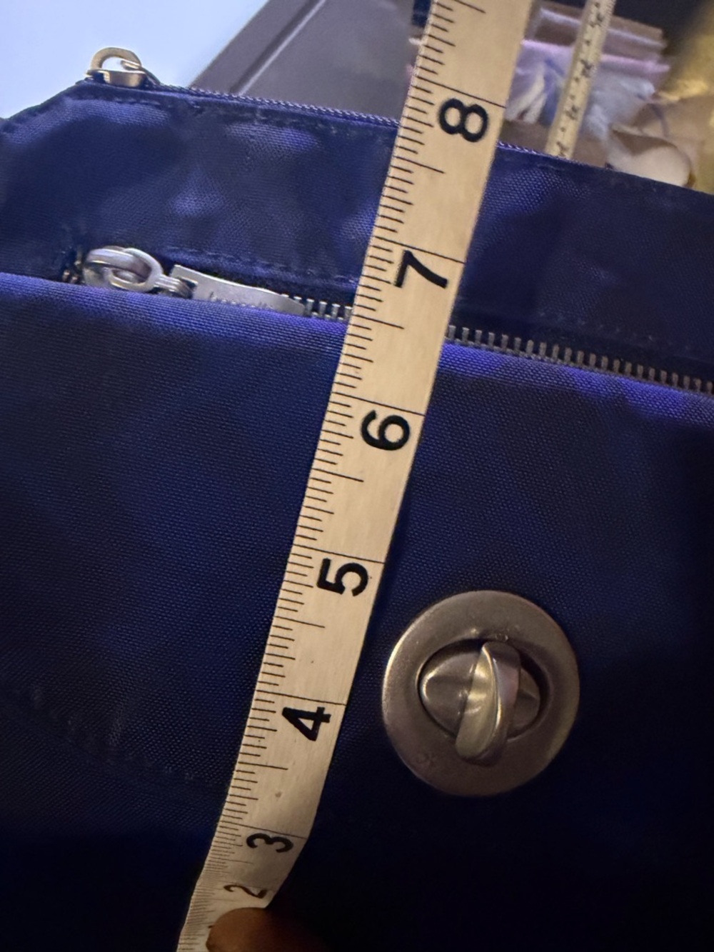 Baggallini Navy Blue Crossbody Bag Lightweight Travel NWOT Multiple Pockets - Picture 10 of 11